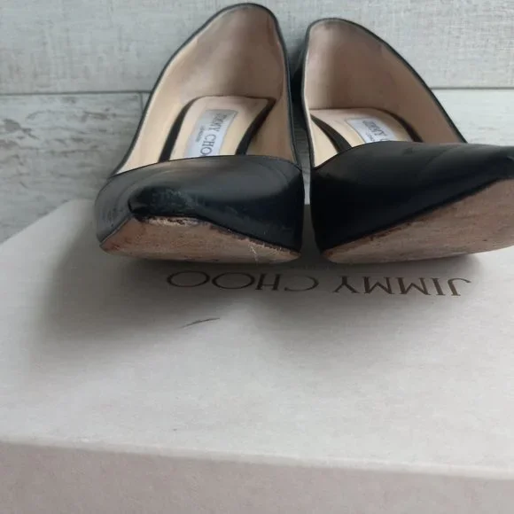 Jimmy Choo Romy Black Kid Leather 100m - Picture 14 of 16